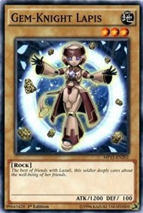 Gem-Knight Lapis (MP15-EN202) - 2015 Mega-Tins Mega Pack 1st Edition