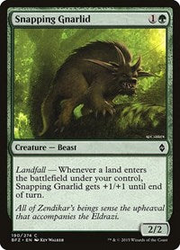 Snapping Gnarlid (190) [Battle for Zendikar]