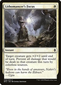 Lithomancer's Focus (38) [Battle for Zendikar]