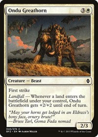 Ondu Greathorn (40) [Battle for Zendikar]