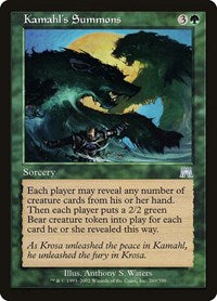 Kamahl's Summons (269) [Onslaught]