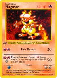 Magmar (036/102) [Base Set (Shadowless)]