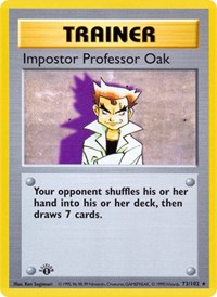 Impostor Professor Oak (073/102) [Base Set (Shadowless)]