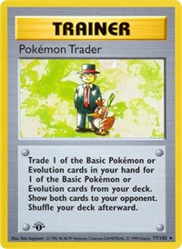 Pokemon Trader (077/102) [Base Set (Shadowless)]
