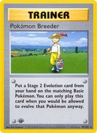 Pokemon Breeder (076/102) [Base Set (Shadowless)]