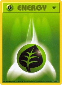 Grass Energy (099/102) [Base Set (Shadowless)]