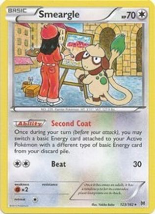 Smeargle 123/162  - Reverse Holofoil XY  BREAKthrough - Rare