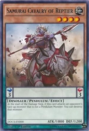 Samurai Cavalry of Reptier (DOCS-EN000) - Dimension of Chaos 1st Edition