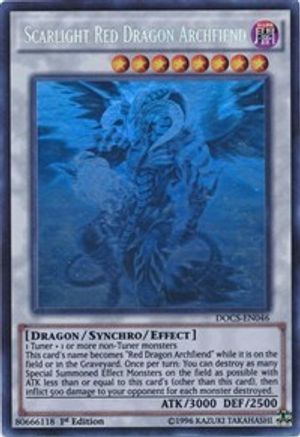 Scarlight Red Dragon Archfiend (Ghost Rare) (DOCS-EN046) - Dimension of Chaos Unlimited