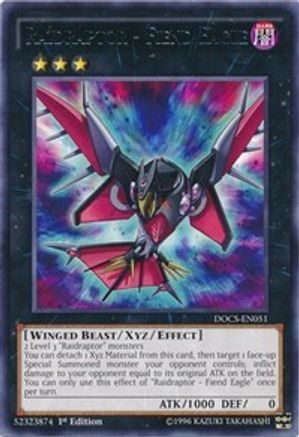 Raidraptor - Fiend Eagle (DOCS-EN051) - Dimension of Chaos 1st Edition