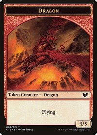 Dragon // Dragon Double-Sided Token (9 // 9) [Commander 2015]