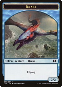 Drake // Elemental (020) Double-Sided Token (6 // 20) [Commander 2015]