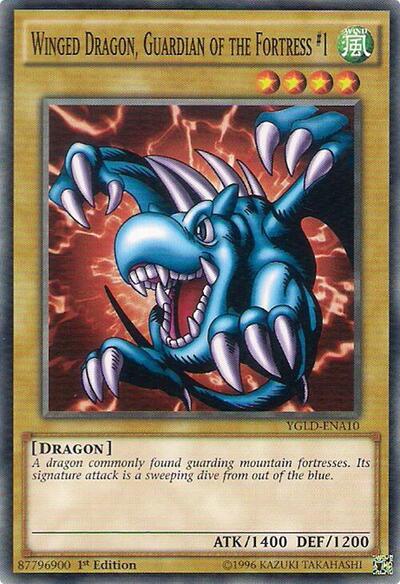 Winged Dragon, Guardian of the Fortress #1 (YGLD-ENA10) [King of Games: Yugi's Legendary Decks]