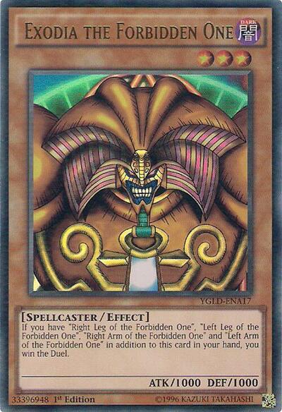 Exodia the Forbidden One (YGLD-ENA17) [King of Games: Yugi's Legendary Decks]
