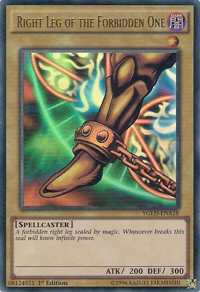 Right Leg of the Forbidden One (YGLD-ENA18) [King of Games: Yugi's Legendary Decks]
