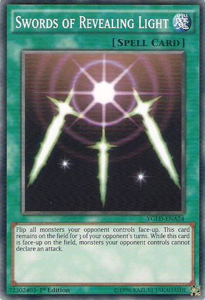 Swords of Revealing Light (A) (YGLD-ENA24) - King of Games: Yugi's Legendary Decks 1st Edition
