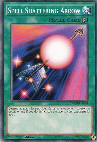 Spell Shattering Arrow (YGLD-ENA28) [King of Games: Yugi's Legendary Decks]