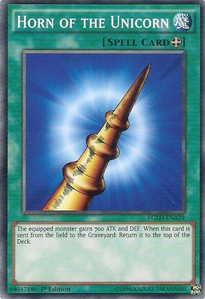 Horn of the Unicorn (YGLD-ENA29) [King of Games: Yugi's Legendary Decks]