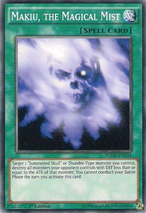Makiu, the Magical Mist (YGLD-ENA34) - King of Games: Yugi's Legendary Decks Unlimited