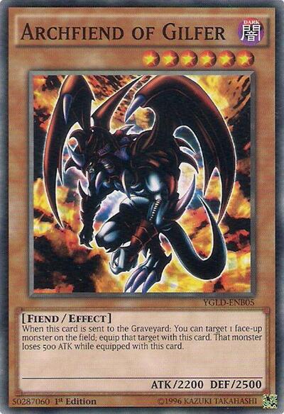 Archfiend of Gilfer (YGLD-ENB05) [King of Games: Yugi's Legendary Decks]