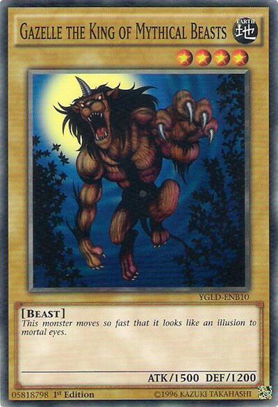 Gazelle the King of Mythical Beasts (YGLD-ENB10) [King of Games: Yugi's Legendary Decks]