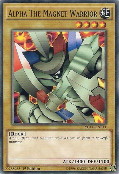 Alpha The Magnet Warrior (YGLD-ENB11) [King of Games: Yugi's Legendary Decks]