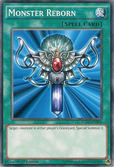 Monster Reborn (B) (YGLD-ENB16) [King of Games: Yugi's Legendary Decks]