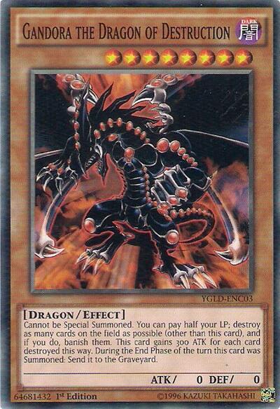 Gandora the Dragon of Destruction (YGLD-ENC03) [King of Games: Yugi's Legendary Decks]