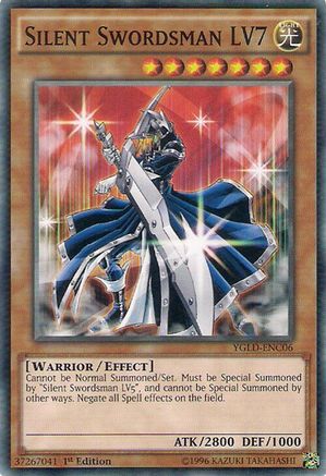 Silent Swordsman LV7 (YGLD-ENC06) - King of Games: Yugi's Legendary Decks 1st Edition