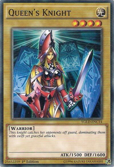 Queen's Knight (C) (YGLD-ENC14) [King of Games: Yugi's Legendary Decks]