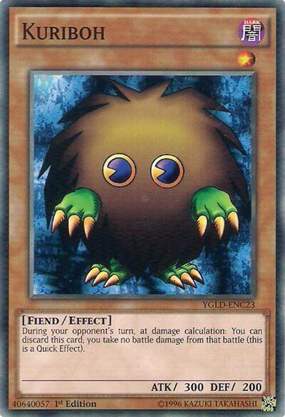 Kuriboh (C) (YGLD-ENC23) [King of Games: Yugi's Legendary Decks]