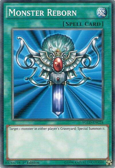 Monster Reborn (C) (YGLD-ENC24) [King of Games: Yugi's Legendary Decks]