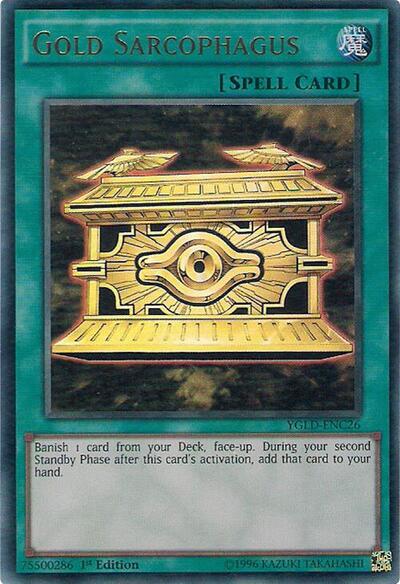 Gold Sarcophagus (YGLD-ENC26) [King of Games: Yugi's Legendary Decks]