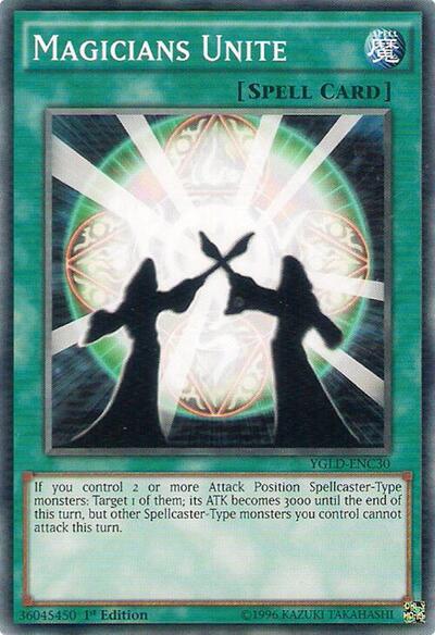 Magicians Unite (YGLD-ENC30) [King of Games: Yugi's Legendary Decks]