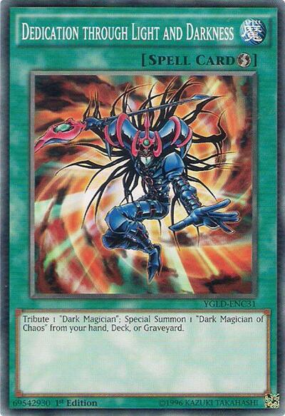Dedication through Light and Darkness (YGLD-ENC31) [King of Games: Yugi's Legendary Decks]