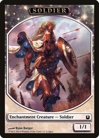 Soldier Token (Born of the Gods) (1) [League Promos]