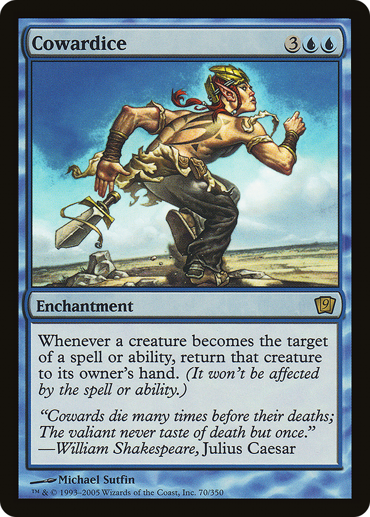Cowardice (9ED-70★) - 9th Edition Foil