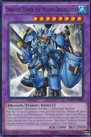 Dinoster Power, the Mighty Dracoslayer (BOSH-EN046) - Breakers of Shadow 1st Edition