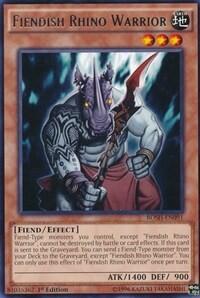 Fiendish Rhino Warrior (BOSH-EN091) [Breakers of Shadow]