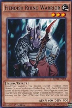 Fiendish Rhino Warrior (BOSH-EN091) - Breakers of Shadow Unlimited