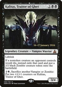 Kalitas, Traitor of Ghet (86) [Prerelease Cards]