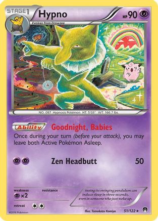 Hypno 051/122  - Reverse Holofoil XY  BREAKpoint - Rare