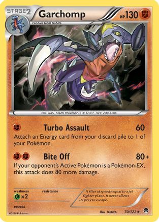 Garchomp 070/122  - Holofoil XY  BREAKpoint - Holo Rare