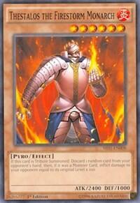Thestalos the Firestorm Monarch (SR01-EN008) [Structure Deck: Emperor of Darkness]
