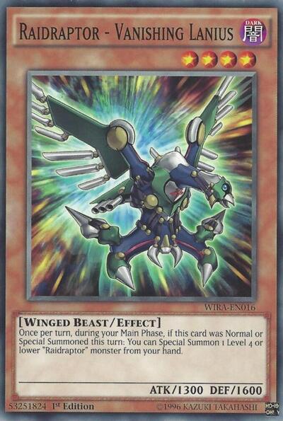 Raidraptor - Vanishing Lanius (WIRA-EN016) [Wing Raiders]