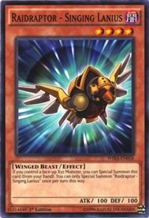 Raidraptor - Singing Lanius (WIRA-EN018) - Wing Raiders 1st Edition