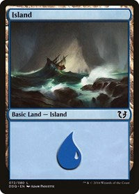 Island (072) (72) [Duel Decks: Blessed vs. Cursed]