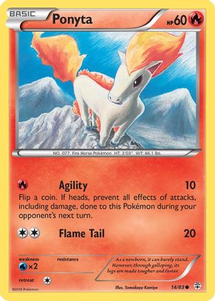 Ponyta 014/83  - Reverse Holofoil Generations - Common