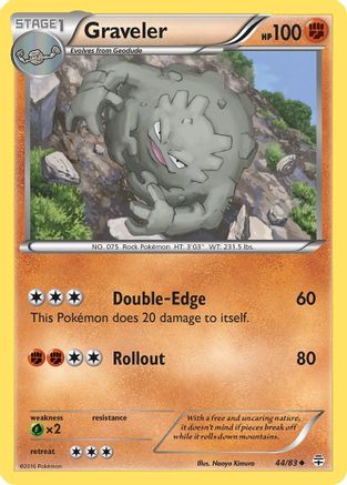 Graveler 044  Generations - Uncommon