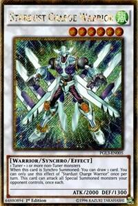 Stardust Charge Warrior (PGL3-EN005) [Premium Gold: Infinite Gold]